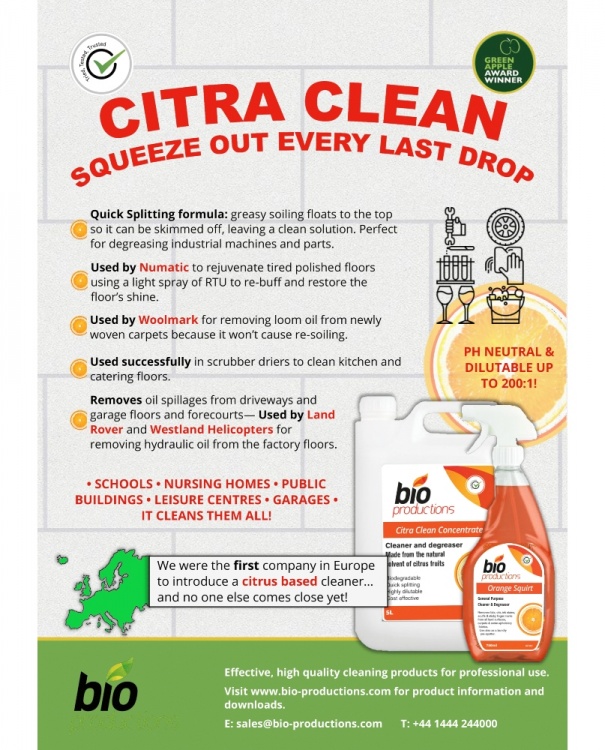 Bio Productions CITRA CLEAN ORANGE SQUIRT - RTU Cleaner Degreaser
